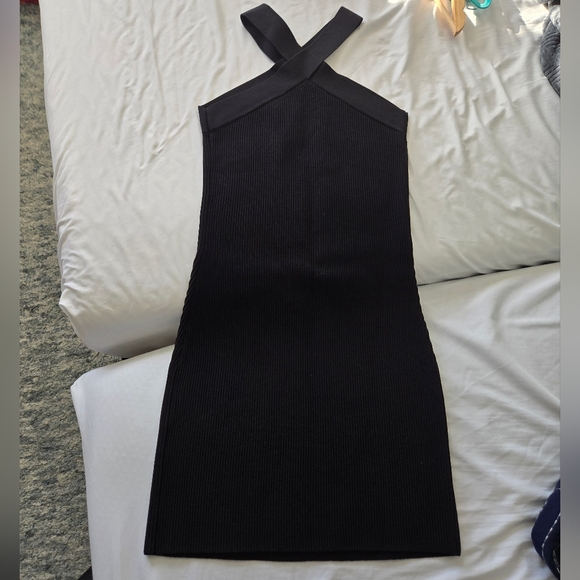 Aritzia Babaton Sculpt Knit Black Bandage Dress Size Medium - Picture 3 of 5